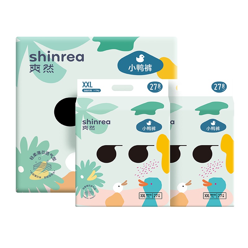 爽然(Shinrea)大吸量轻薄S3纸尿裤 XXL码54片(15kg以上)(国产)