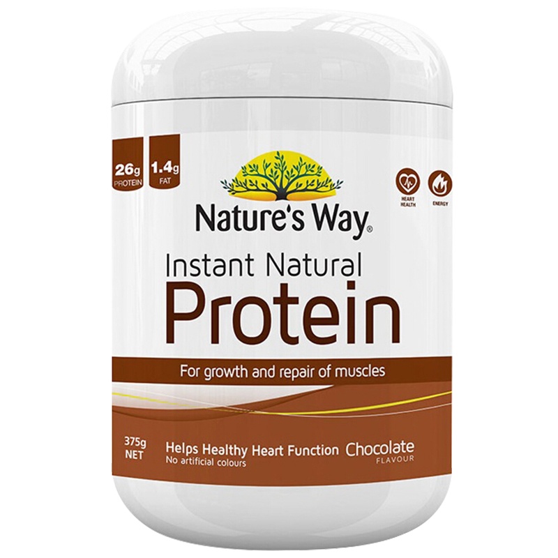 [效期至2022-1-1]Nature's Way佳思敏澳萃维大豆蛋白粉粉剂分离蛋白代餐巧克力口味375g/瓶装