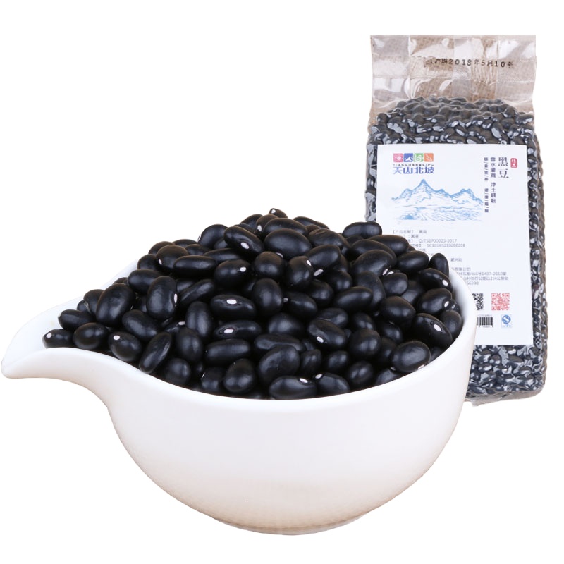 新疆特产黑豆500g/袋 农家大黑豆新货 生黑豆五谷杂粮粥豆浆食材