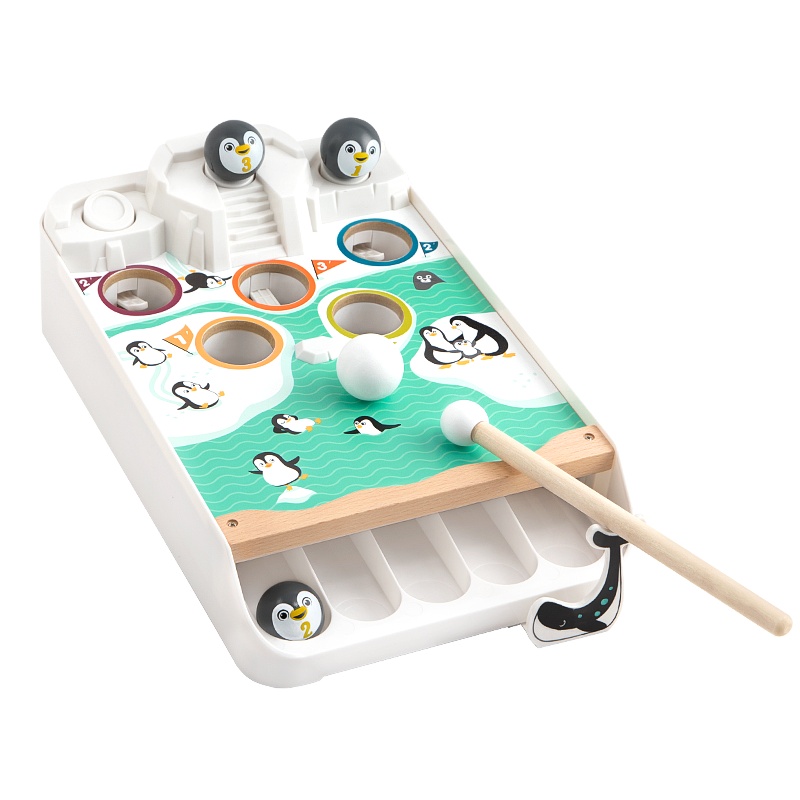 Topbright特宝儿企鹅玩雪球桌面游戏益智亲子破冰桌球小台球3-6岁儿童男孩女宝宝玩具120455