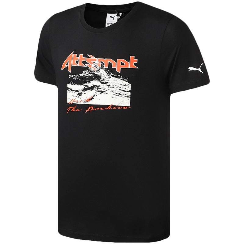 PUMA黑标男装女装ATTEMPT运动服休闲圆领短袖T恤598194