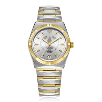 艾米龙(Emile Chouriet)手表EC2000系列间金色精钢表带机械男表EC2000.G06-1B