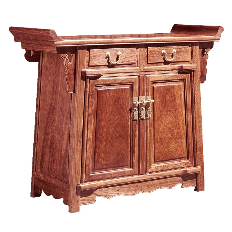 周家庄 红木家具非洲花梨(学名:刺猬紫檀)实木条案 香案 佛台 玄关翘头 新中式供桌