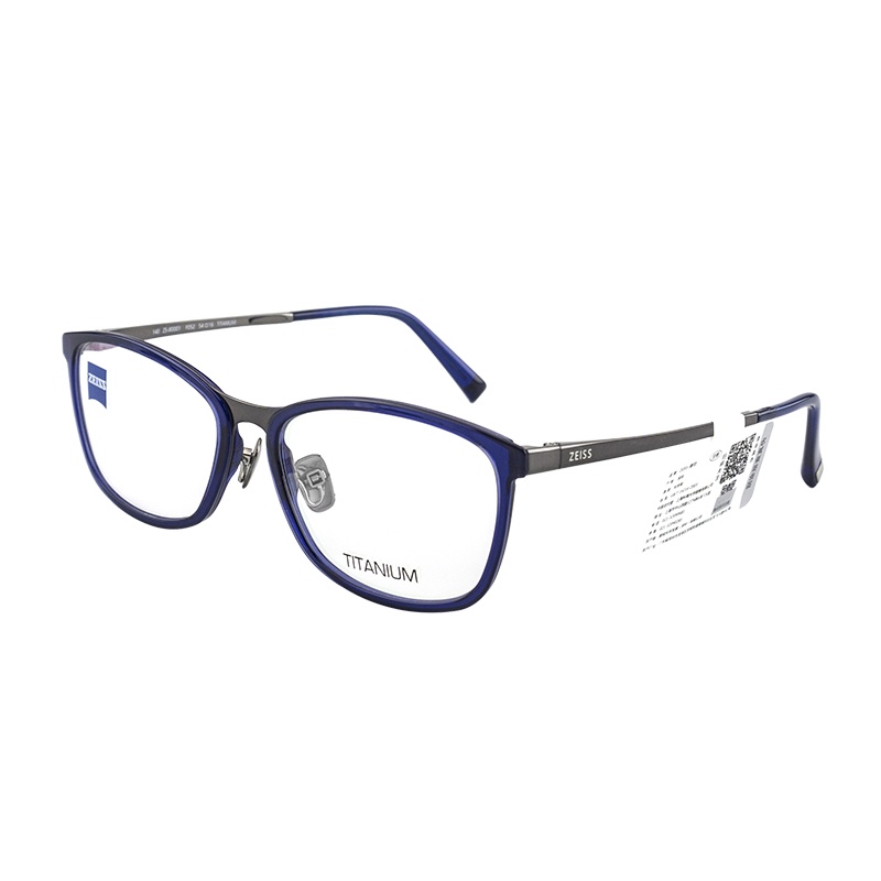 蔡司（ZEISS）光学近视眼镜架 男女款板材+钛商务休闲眼镜框全框 ZS-80001 34mm