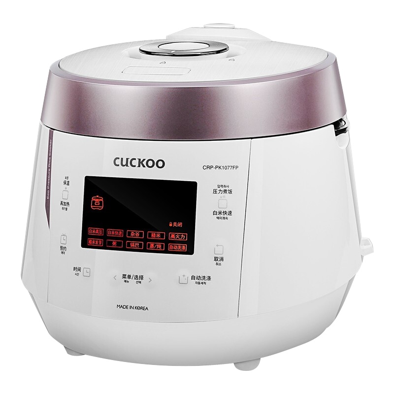 福库(CUCKOO)电饭煲CRP-PK1077FP 韩国原装进口 合金内胆高压电饭锅 5L 粉色