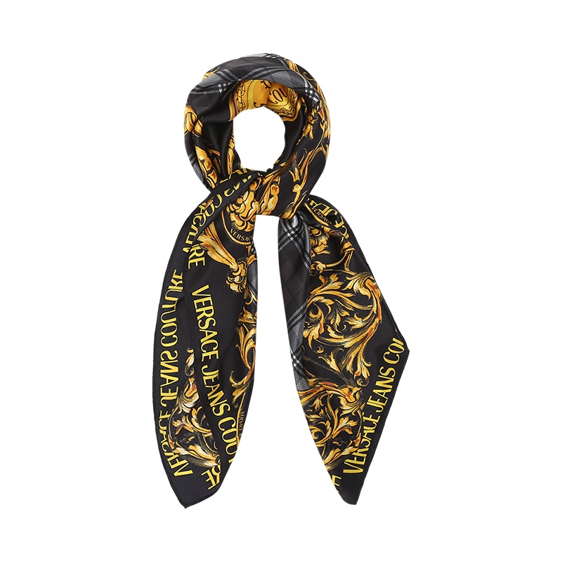 范思哲 VERSACE JEANS COUTURE 女士 桑蚕丝方巾丝巾围巾71HA7H02 ZG007