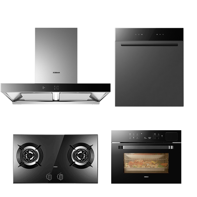老板(ROBAM)烟灶蒸烤洗碗机 欧式变频油烟机 厨电套装 22立方60X2S+57B0T+CQ975+WB792X