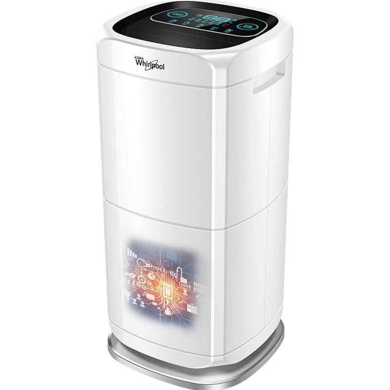 惠而浦(Whirlpool)除湿机WD-DP802B 大功率除湿机 一键干衣机 UV紫外灯杀菌 除湿机