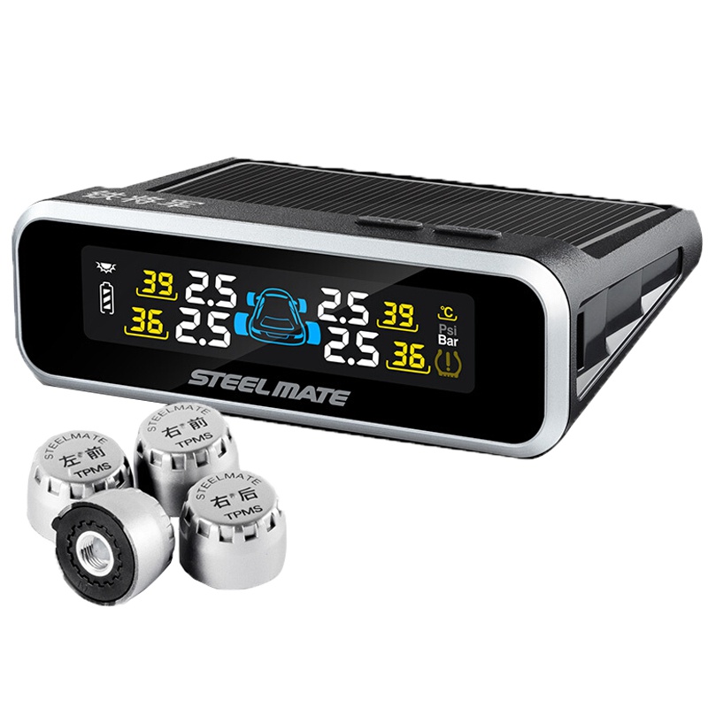 铁将军E3胎压监测器无线外置通用汽车轮胎检测太阳能高精度数显