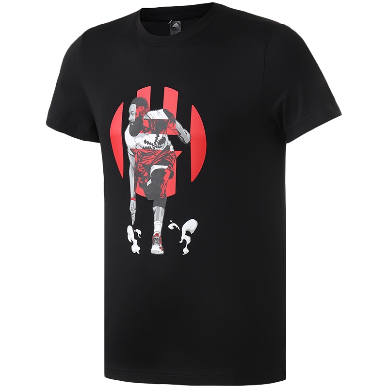 adidas男服短袖T恤哈登漫画篮球休闲运动服DQ0923