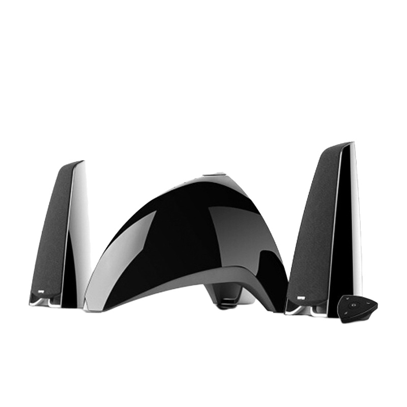 Edifier/漫步者 E3360BT 2.1声道台式电脑有源音响蓝牙音箱无线家庭低音炮音箱 黑色