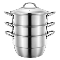 德世朗 真心”蒸”意-三层多用蒸锅DFS-Z036B 直径28cm