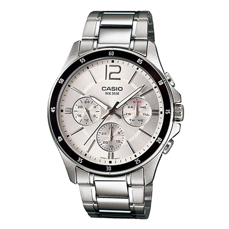 CASIO卡西欧男士 表 日韩品牌商务休闲百搭男士石英表腕表 MTP-1374D-7A