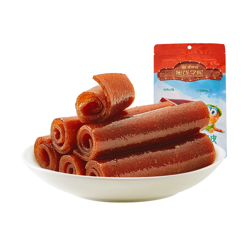 来伊份果丹皮小时候山楂卷老式125g零食山楂片新鲜散装来一份