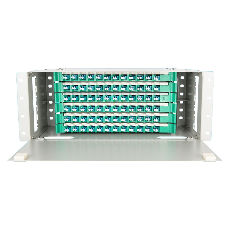 千天(QANTOP)ODF光纤配线架配线柜单元箱空箱单模熔纤机柜熔接盘终端盒 144芯满配LC单模 QT-ODF030