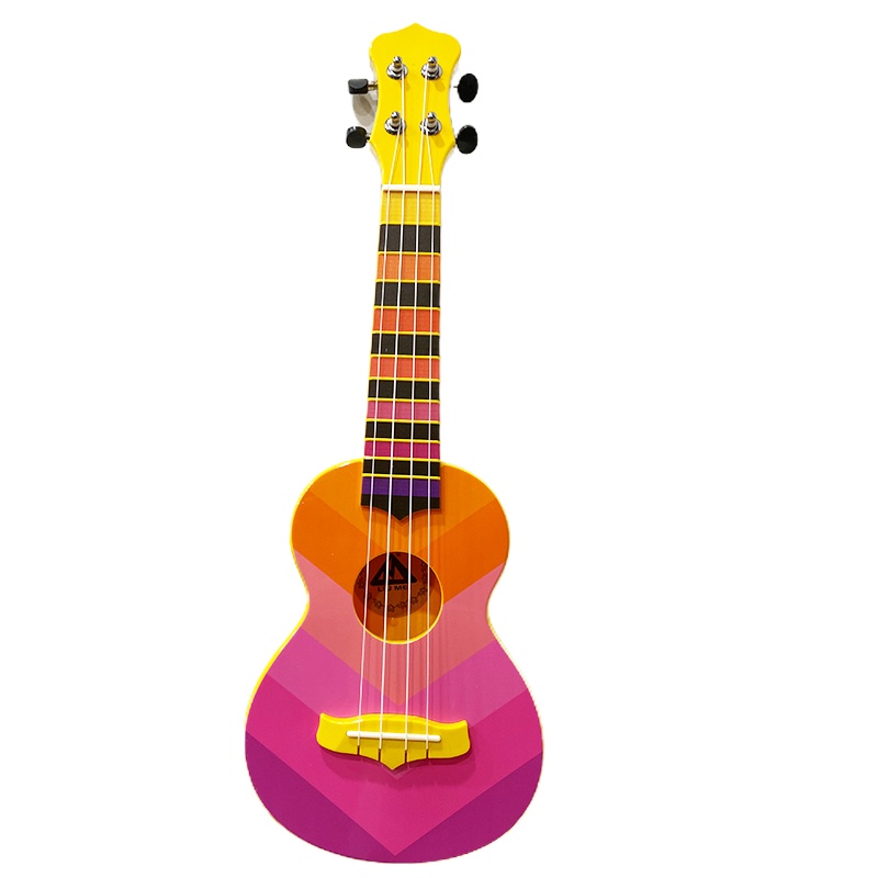 LIU MEI 六美儿童小吉他它玩具可弹奏仿真19寸尤克里里初学者乐器音乐启蒙(136-4雨后彩虹)