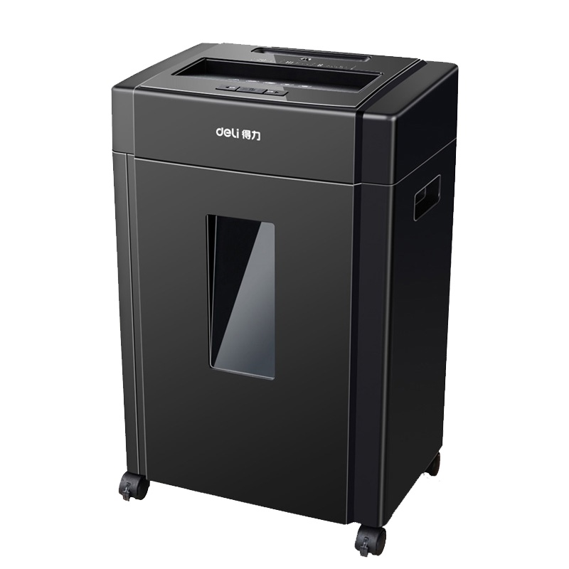 得力(deli)9904碎纸机 一次碎纸10张 可碎卡碎光盘 4级保护 粉碎机 多功能碎纸机