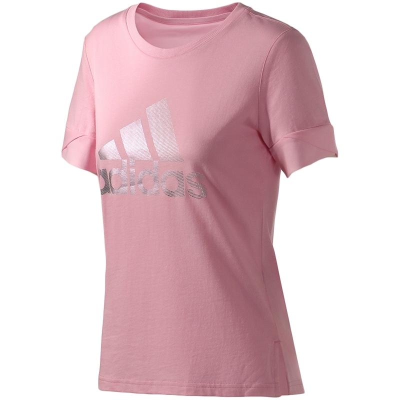 阿迪达斯女服装短袖T恤跑步训练运动休闲服装DY8636