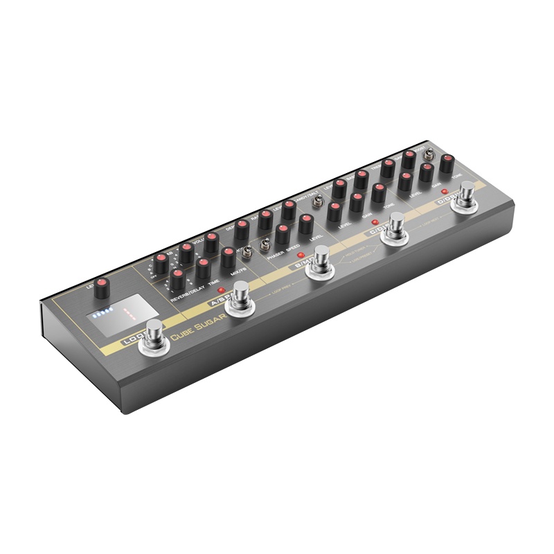 CUVAVE综合效果器 激励 过载 失真 合唱 相位 延迟 混响 循环录音 乐器配件