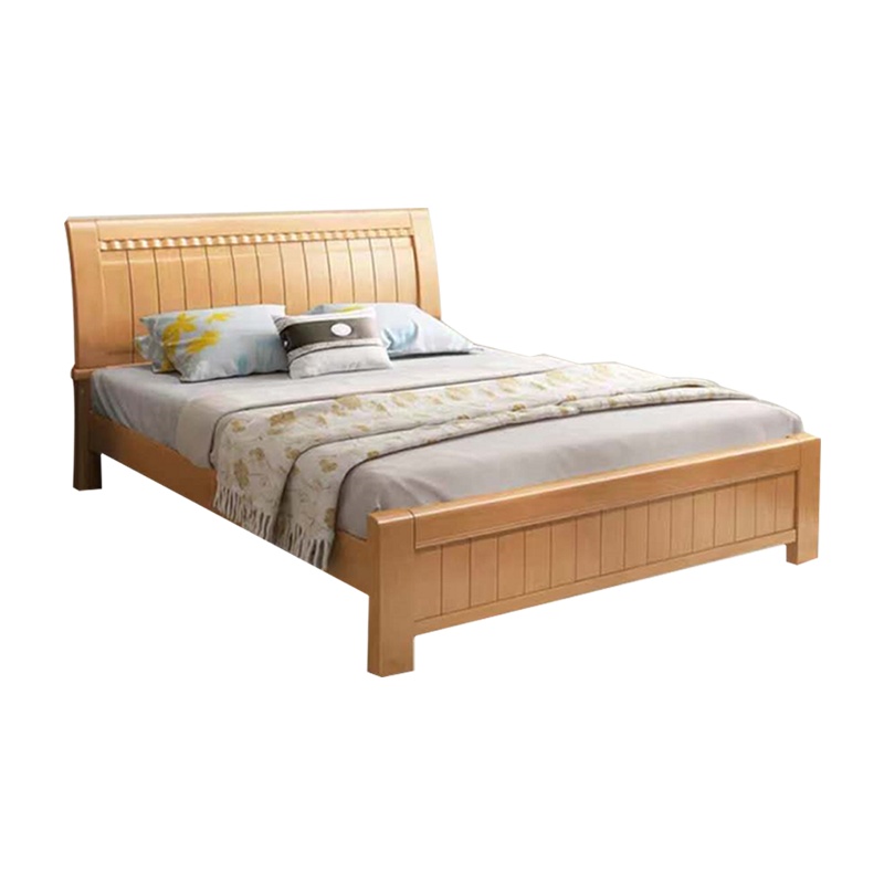 匡大办公家具 实木床 1.5*2.0米橡木床+5厘米棕垫+床头柜 KD10171