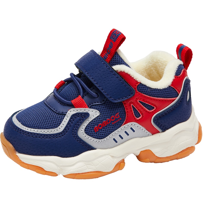 巴布豆house童鞋2019秋冬款新款男童加绒宝宝鞋休闲鞋女童学步鞋