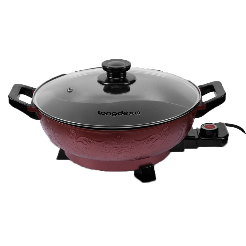 龙的(longde) 家用多功能电炒锅6L大容量不粘锅鸳鸯火锅 LD-HG60G 电火锅
