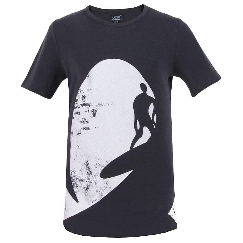 ARMANI JEANS 阿玛尼男士棉质时尚流行经典舒适休闲圆领短袖T恤 C6H55HGE5