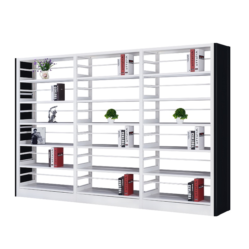 [红心家居]落地书架现代简约加厚层板多用摆物架书架可调节一列3节