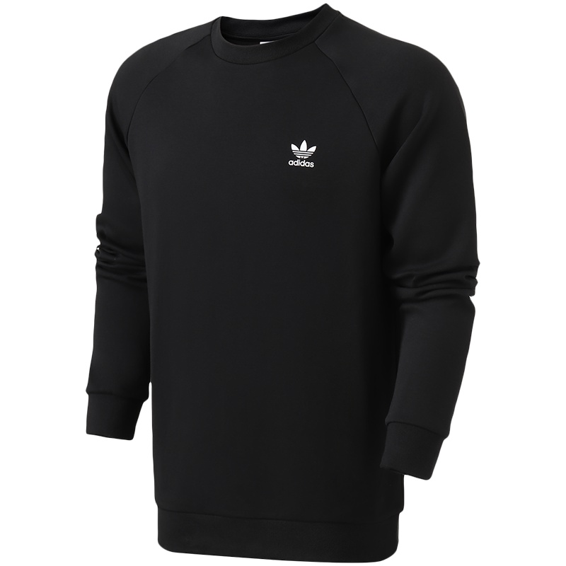 【自营】adidas阿迪达斯三叶草运动服秋冬季男装休闲长袖卫衣DP8576 L DP8576黑