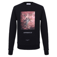 IH NOM UH NIT男士黑色棉质套头无帽卫衣NUW18206 009