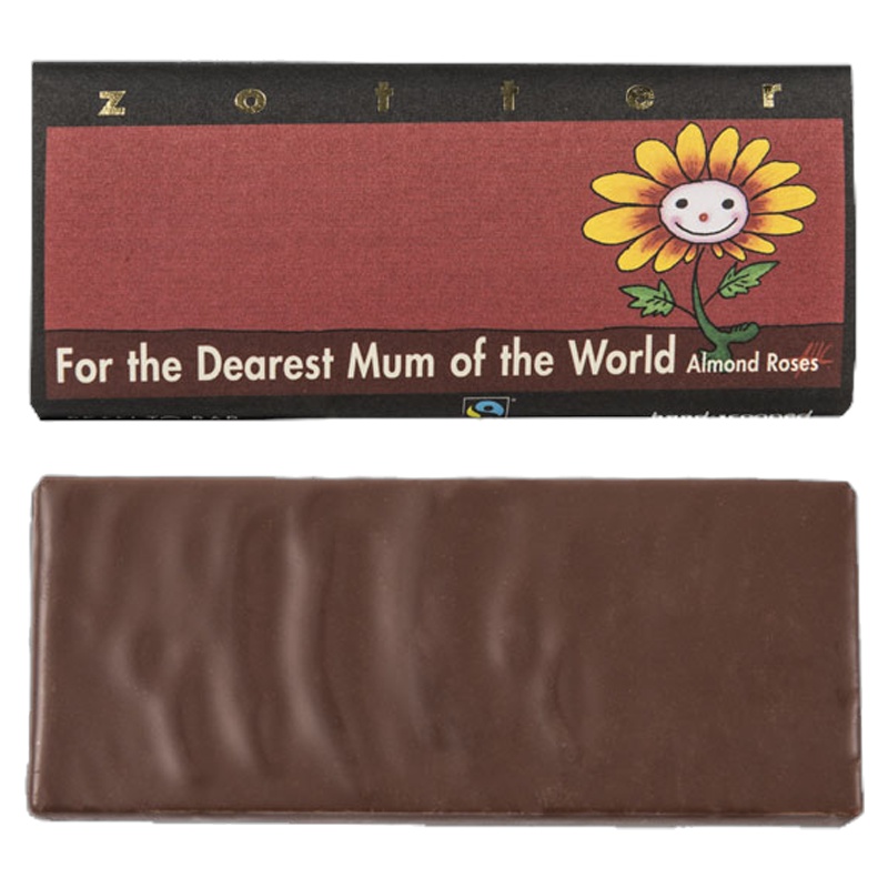 Zotter“献给妈妈”玫瑰扁桃仁手工夹层巧克力 70g