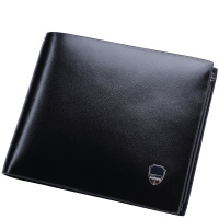 啄木鸟钱包男士短款牛皮横款钱夹商务男皮夹