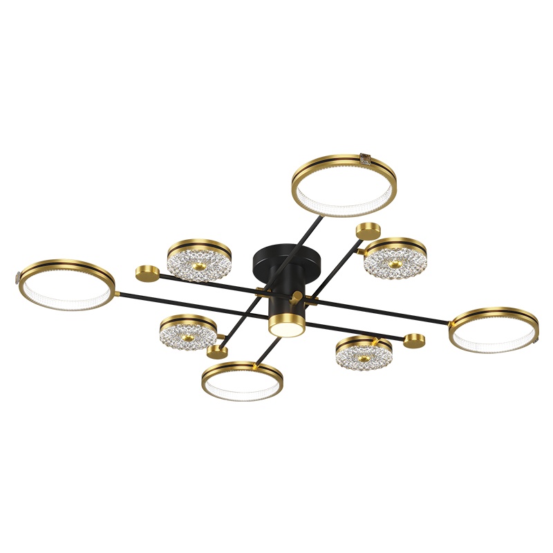 七只蚂蚁 轻奢卧室吸顶灯具北欧房间主卧室灯饰卧室灯LED客厅灯新款北欧轻奢ins满天星现代简约大气创意吸顶灯具ZY356