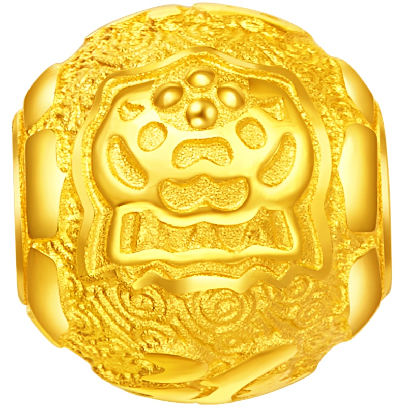 周大福吉祥八宝之胜利幢足金金珠吊坠计价（工费：88元）F214118