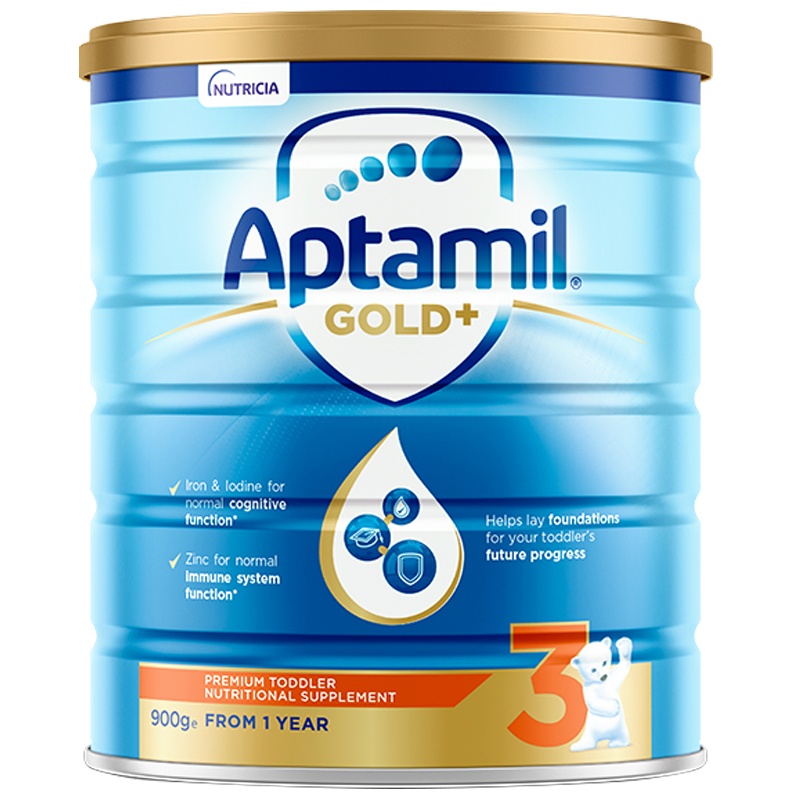 [新包装]澳洲爱他美aptamil 3段金装原装进口奶粉900g 新西兰奶源 1-2岁