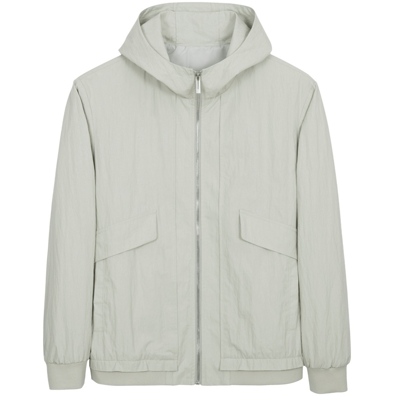 千纸鹤男装夹克男2020春季新款时尚休闲纯色连帽工装外套男30508