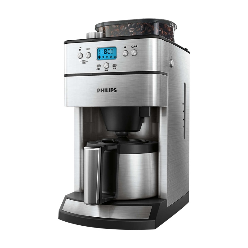 飞利浦(Philips ) 咖啡机 家用全自动滴滤式带磨豆保温预约功能 HD7753/00