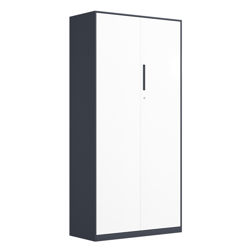 富路达文件柜铁皮柜办公室资料柜钢制财务柜档案柜办公柜灰白套色薄边柜