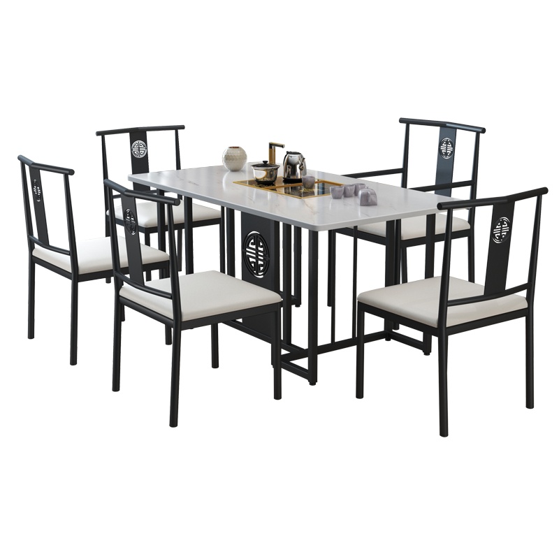 爱家生活岩板功夫茶桌椅组合现代简约茶台全自动茶台套装一体茶几