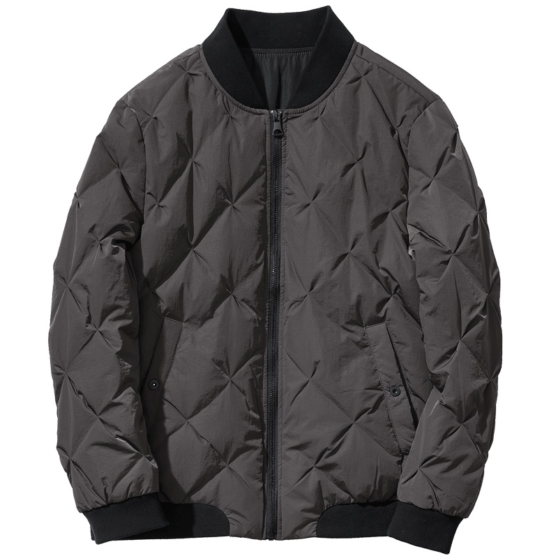 千纸鹤男装羽绒服 2018新青年短款上衣韩版纯色男士休闲外套60001