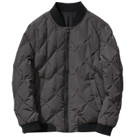 千纸鹤男装羽绒服 2018新青年短款上衣韩版纯色男士休闲外套60001