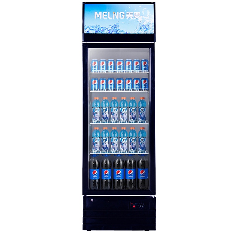 美菱(MELING)SC-239FL商用展示柜 立式玻璃冷藏保鲜冰柜 单门饮料啤酒酸奶蛋糕水果陈列柜冷柜