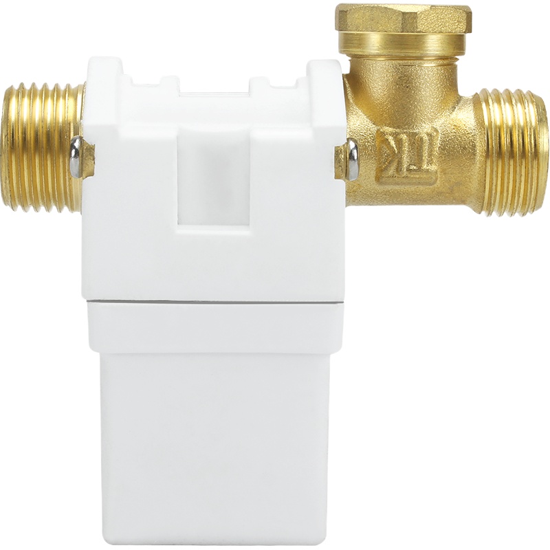 创新者 太阳能电磁阀热水器通用电磁开关控制阀 DC12V自动进水上水阀门[镀镍12V]有压阀/铜头 送2米线