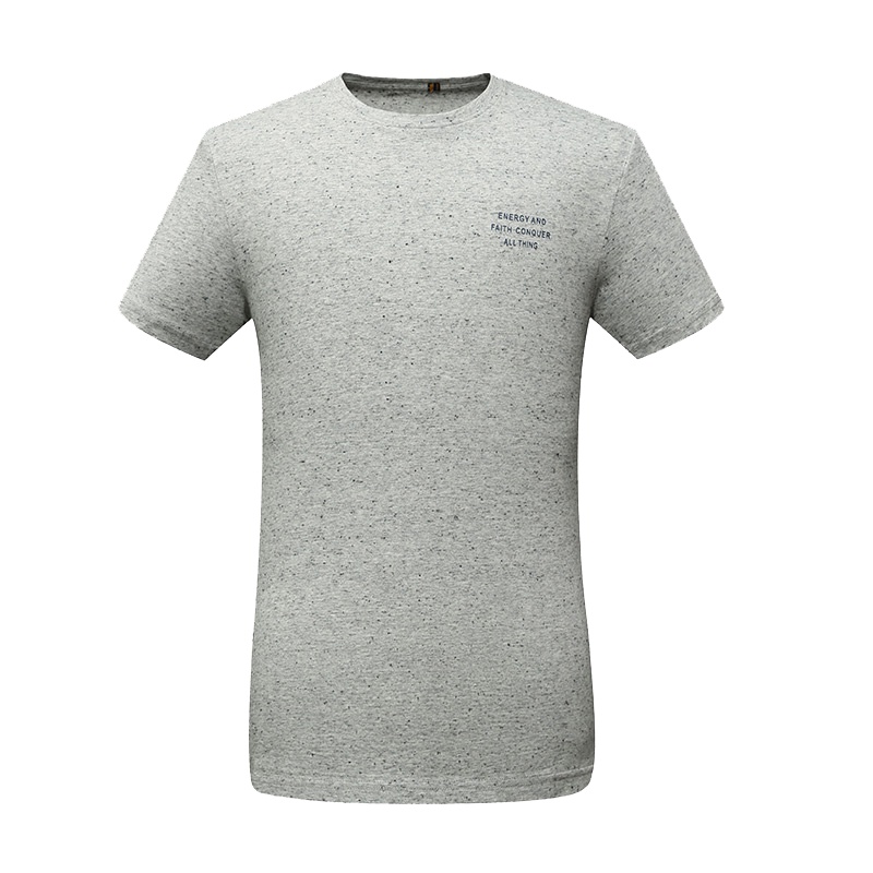 花花公子男士短袖T恤棉质休闲时尚圆领男T恤