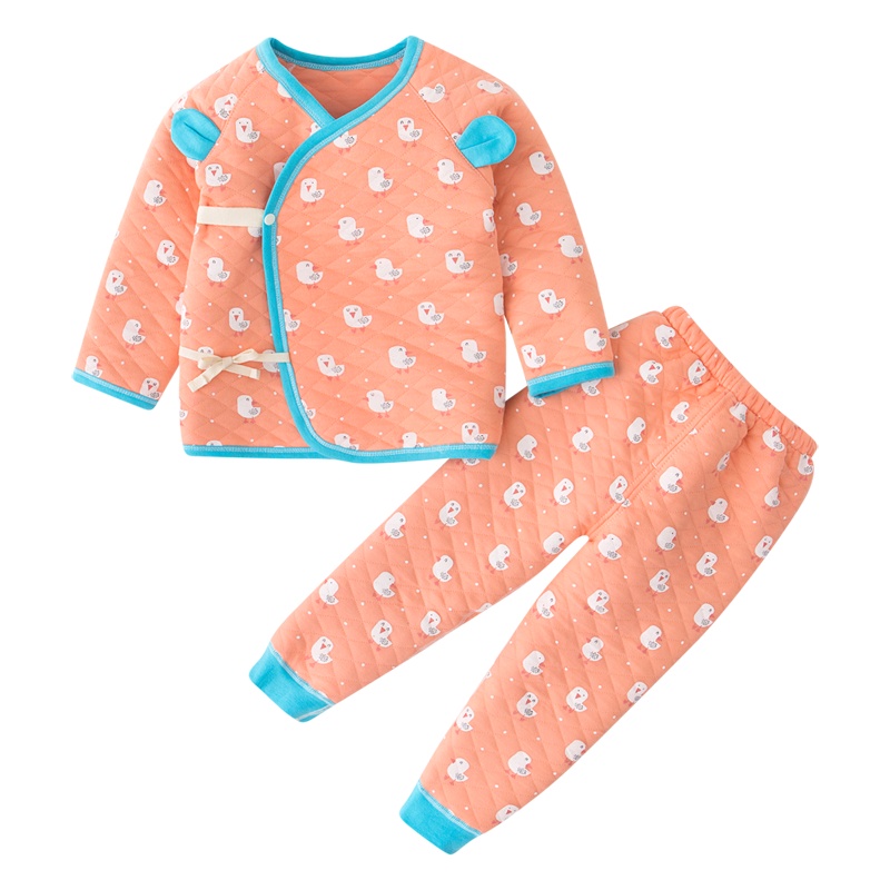 班杰威尔婴儿内衣套装新生儿保暖纯棉婴幼儿秋冬装儿童宝宝加厚睡衣家居保暖衣服