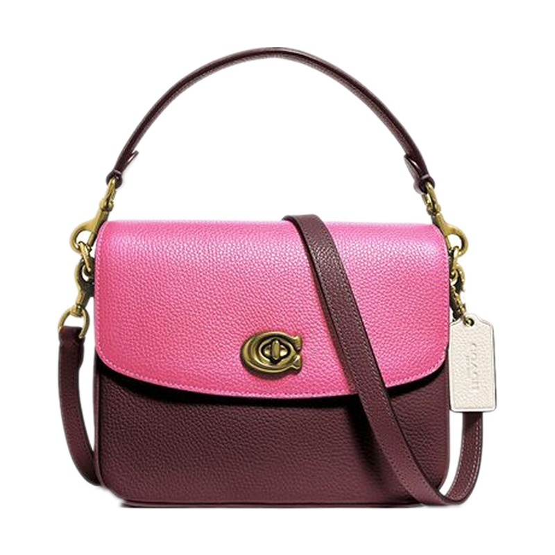 Coach 蔻驰 女士粉色皮革挎包 89088B4QUK