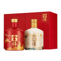 沱牌舍得 品味舍得中国神话人物套装(雷神火神)52度500mL×2 礼盒装 浓香型白酒