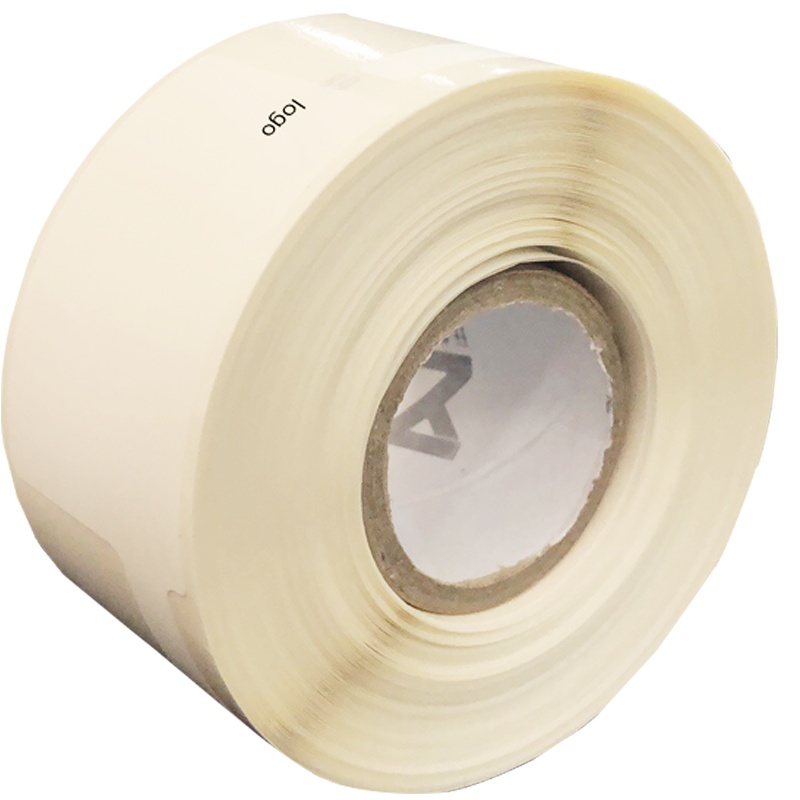 开仰（KAIYANG）P-50W-DX-SC不干胶标签纸/预印logo F型尾签45*36+50mm/100片/卷 白色