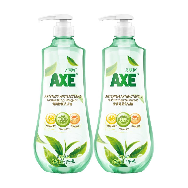 斧头牌(AXE)青蒿除菌洗洁精1kg*2泵装