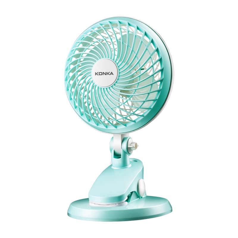 康佳(KONKA)小风扇KF-04U150办公室usb风扇台式电风扇宿舍夹扇床头学生扇